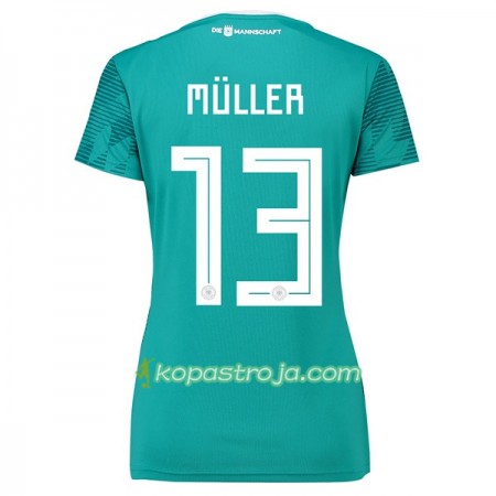 Billiga Fotbollströjor Tyskland Müller 13 Dam VM 2018 Borta tröja